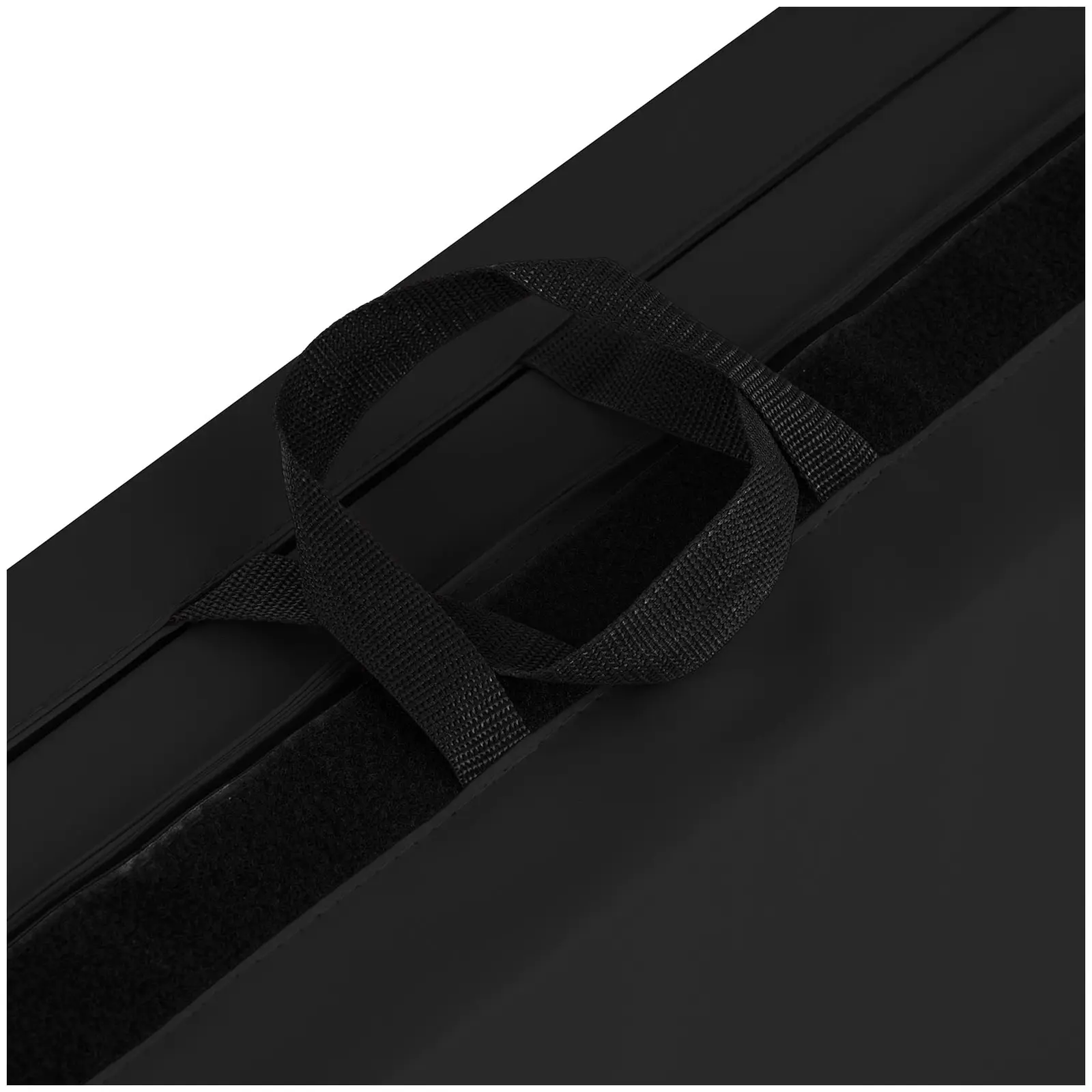 Gymnastická žíněnka - 200 x 120 x 5 cm - skládací - černá - nosnost do 170 kg (Materiál: Plast PU)
