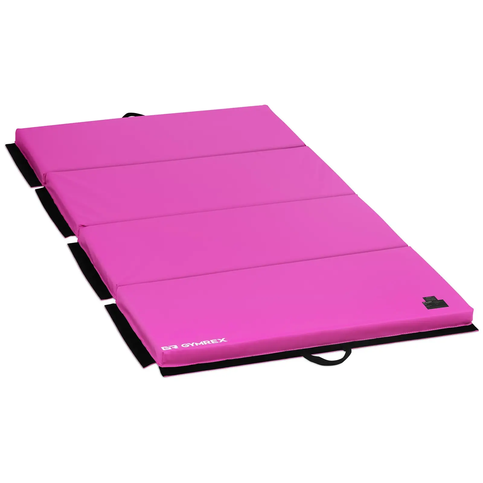 Mata gimnastyczna - 200 x 100 x 5 cm - składana - różowa - obciążenie do 170 kg