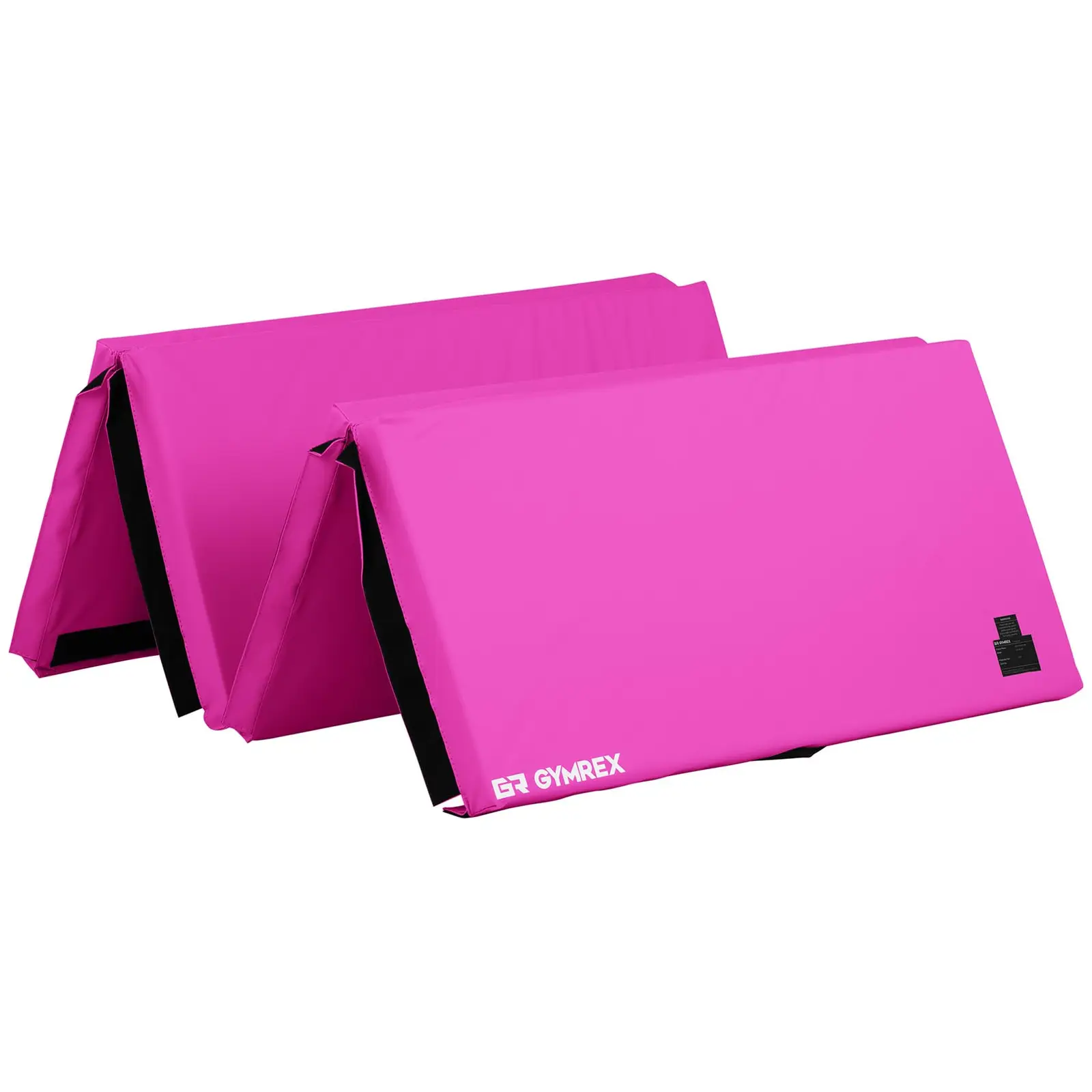 Skládací žíněnka - 200 x 100 x 5 cm - skládací - Pink/Pink - nosnost do 170kg (Barva: Růžová)
