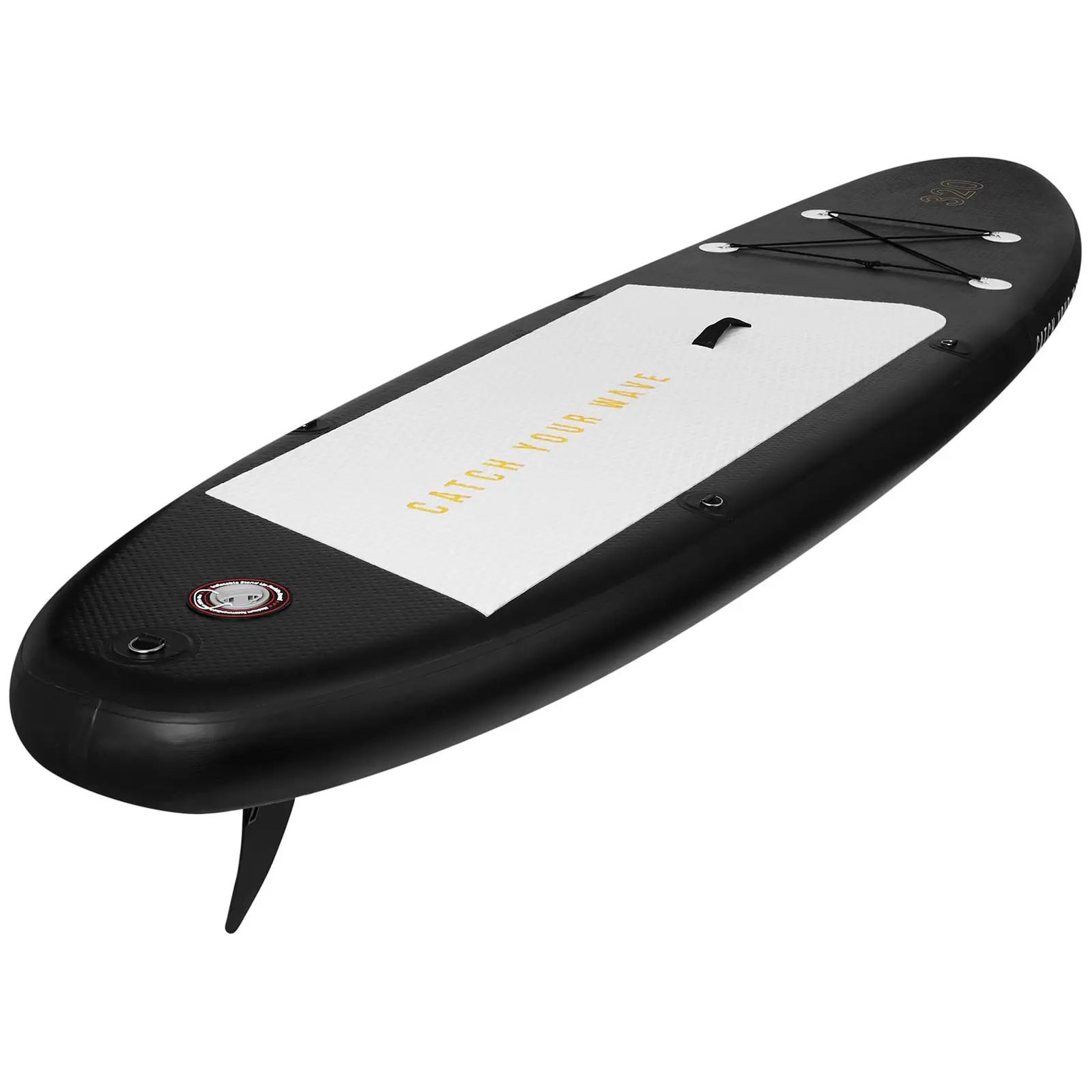 Paddle-board - 110 kg - oppusteligt - sort