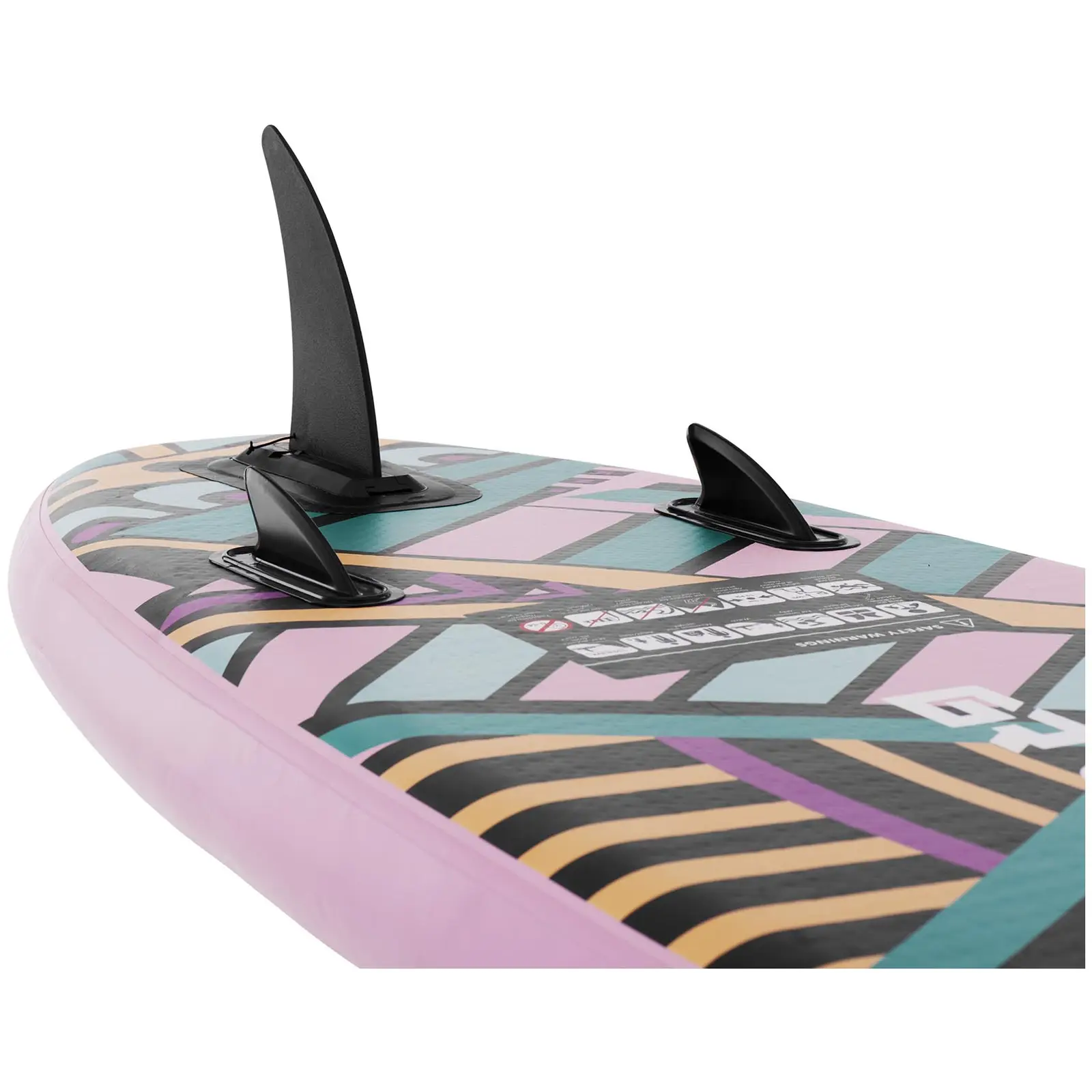Надуваема дъска за падъл сърф - 100 кг - надуваема - розова