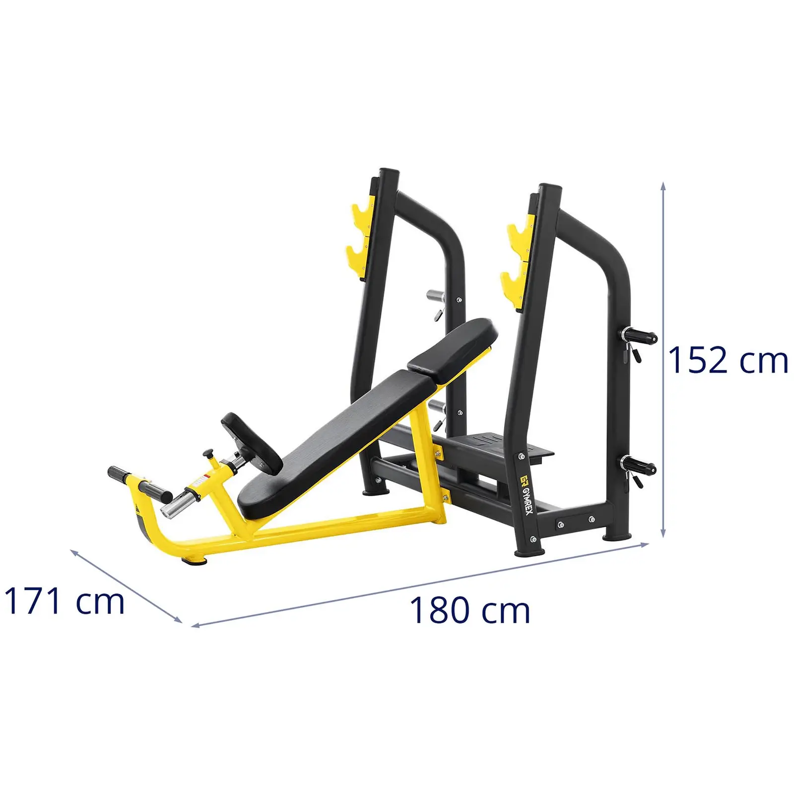 Šikmá posilovací lavice - 135 kg - 300 x 230 mm (Materiál sedáku: PU kůže)