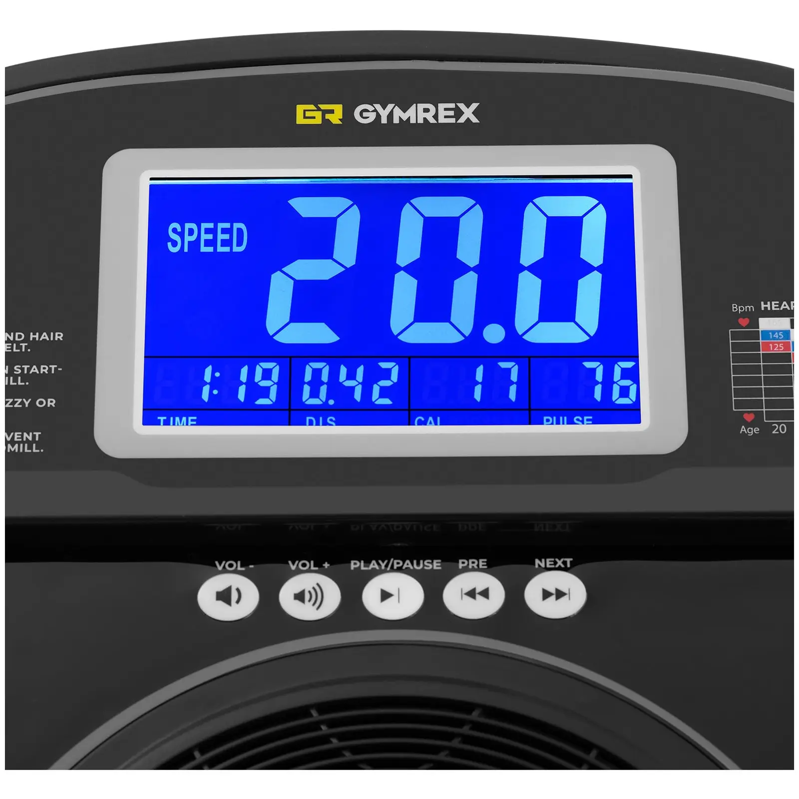 Laufband - 1350 W - 1 - 20 km/h - 120 kg - 12 Programme