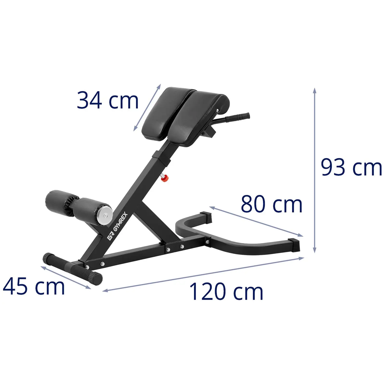 Stroj na posilňovanie chrbta - nastaviteľný - do 100 kg