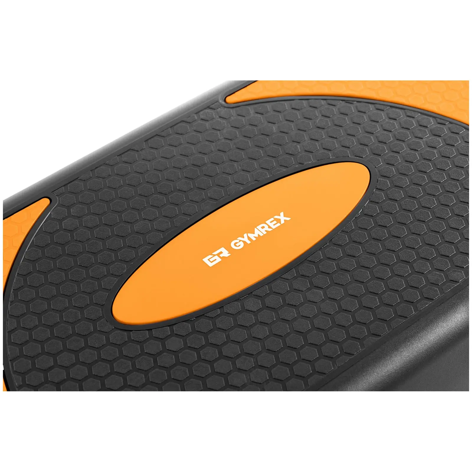 Steppbrett - höhenverstellbar - 100 kg - schwarz/orange