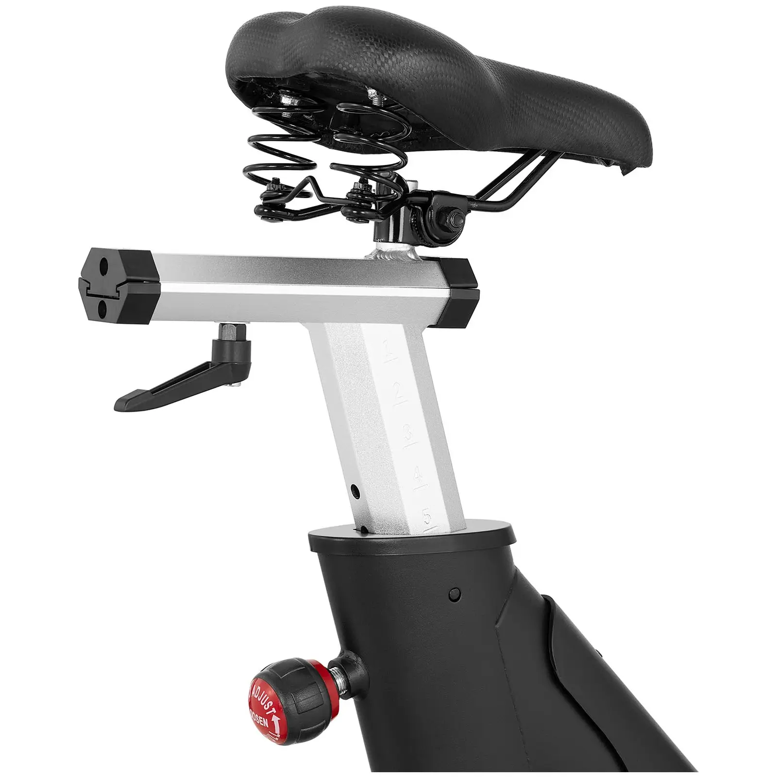 Vélo d'intérieur - Roue d'inertie de 20 kg - Supporte jusqu'à 120 kg - LCD (Poids maxi: 120 kg)