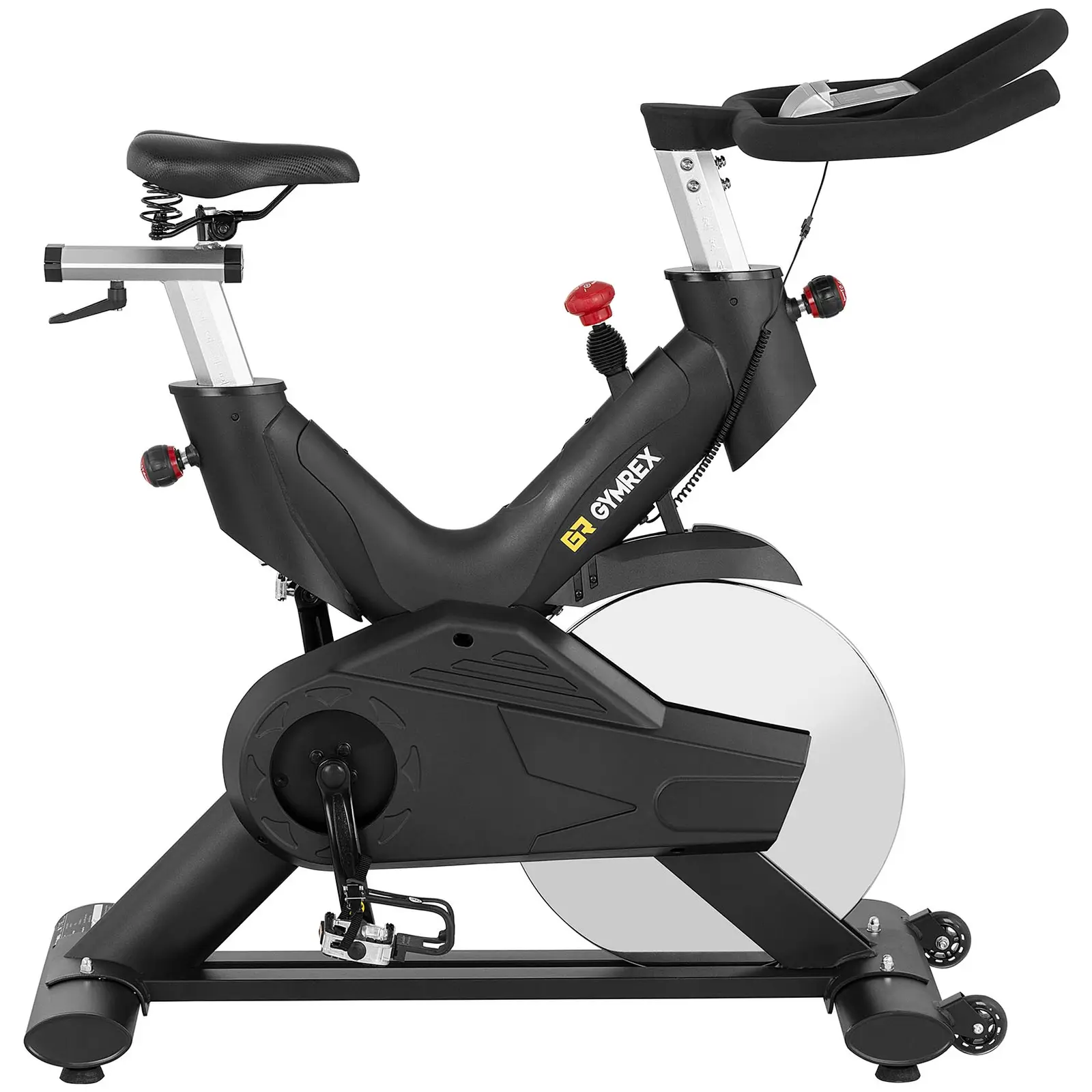 Occasion Vélo d'intérieur - Roue d'inertie de 20 kg - Supporte jusqu'à 120 kg - LCD