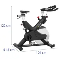 Stationary Bike - flywheel 20 kg - loadable up to 120 kg - LCD