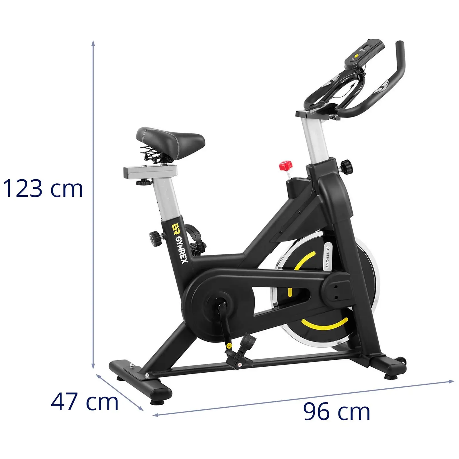 Motionscykel - pedalbelastning 8 kg - LCD