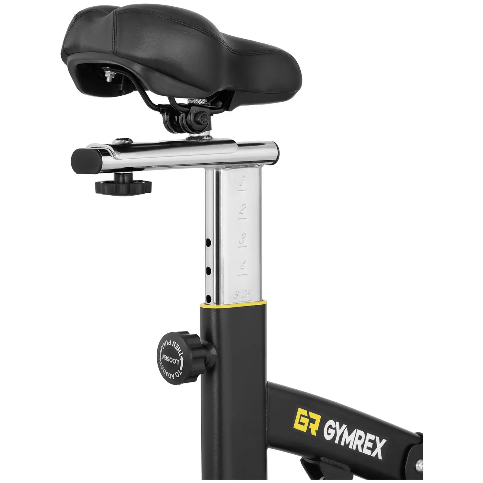 Domácí rotoped - setrvačná hmotnost 13 kg - zatížitelný do 100 kg - LCD - s tlumením nárazů (Funkce: Skenování / Čas / Rychlost / Vzdálenost / Celkový počet kilometrů / Kalorie)
