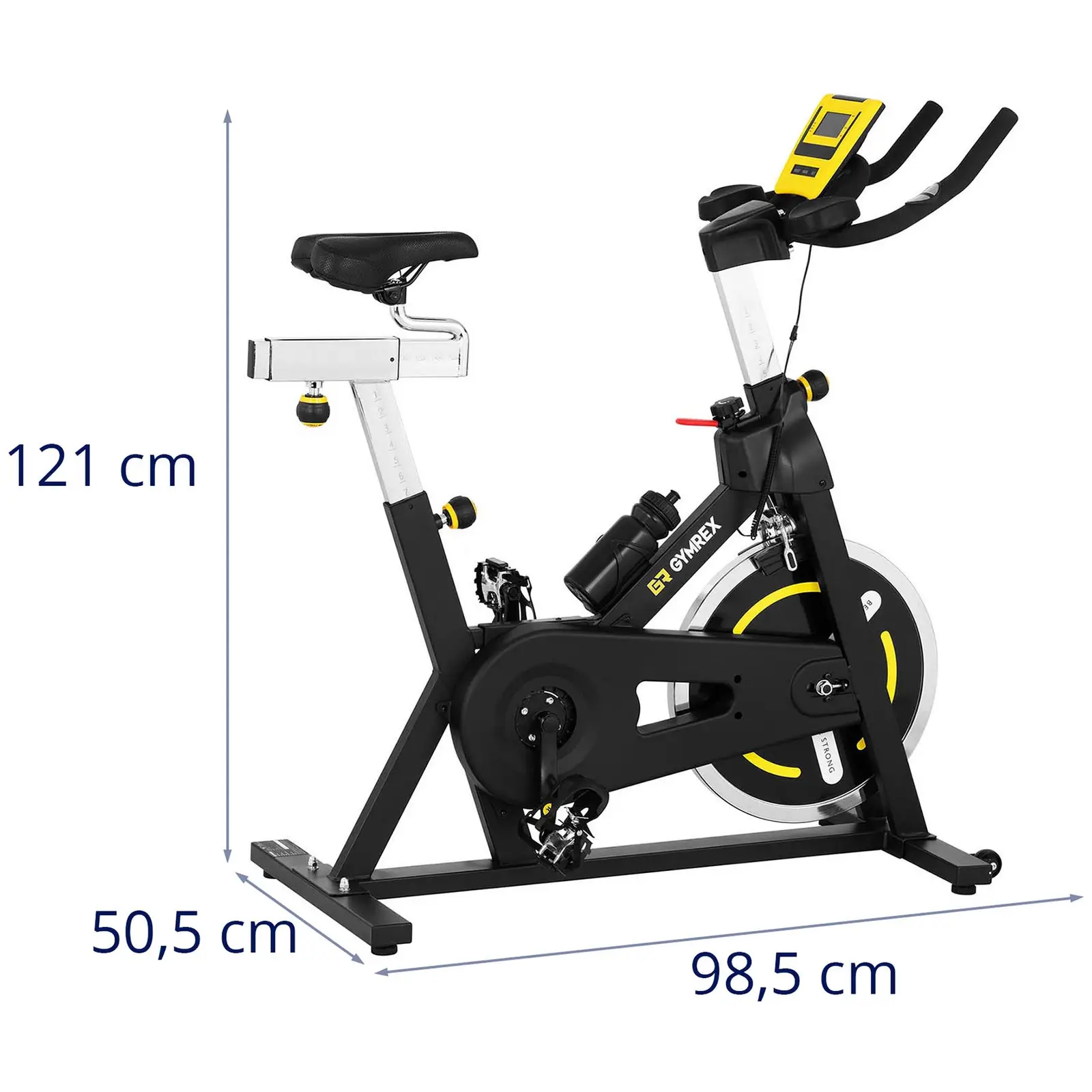 Motionscykel - pedalbelastning 18 kg - LCD