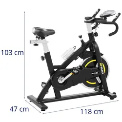 Motionscykel - pedalbelastning 8 kg - maks. brugervægt 120 kg