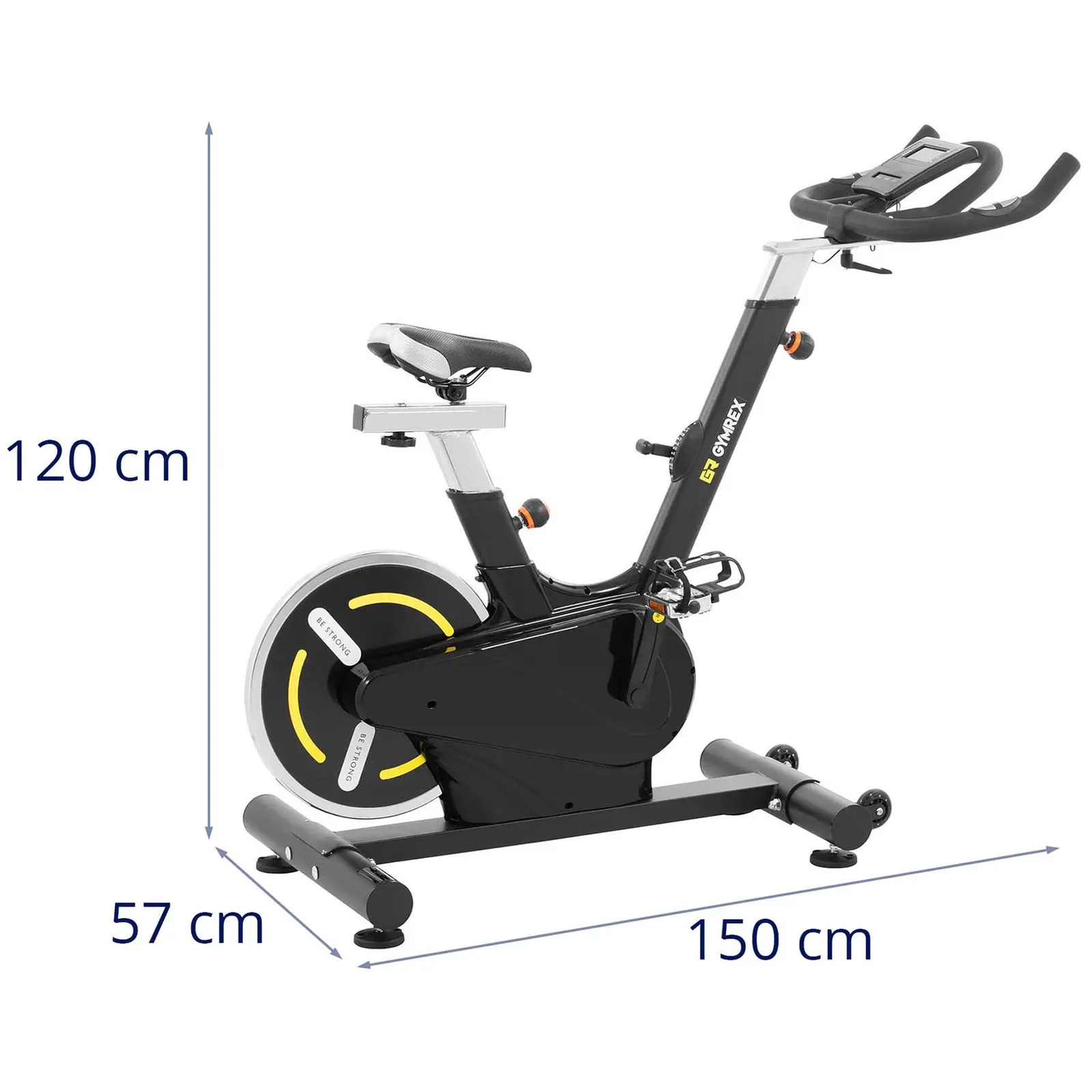 Domácí rotoped - zátěžové kolo 13 kg (Napájení: Baterie)