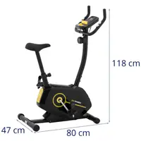 Bicicleta estática - masa de inercia 4 kg - carga hasta 110 kg - LCD - altura: 72 - 95 cm