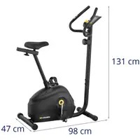 Motionscykel - svängmassa 4 kg - belastning upp till 110 kg - LCD - 72 - 88,5 cm höjd