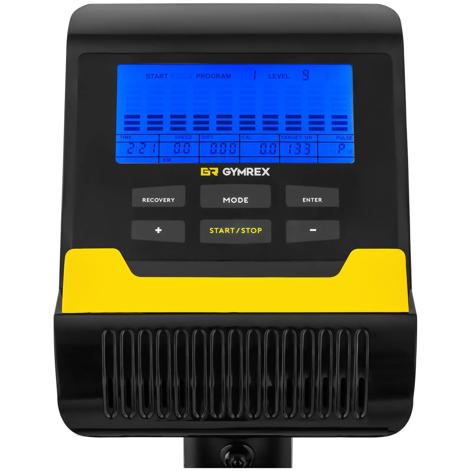 Hometrainer - massa vliegwiel 4 kg - draagvermogen tot 110 kg - LCD - 76 - 93,5 cm hoogte (Wielen: Ja)