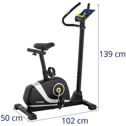 Andrahandssortering Motionscykel - svängmassa 4 kg - belastning upp till 110 kg - LCD - 76 - 93,5 cm höjd