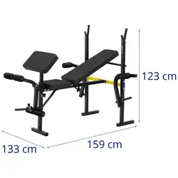 Multifunctional Weight Bench - supports up to 100 kg - adjustable