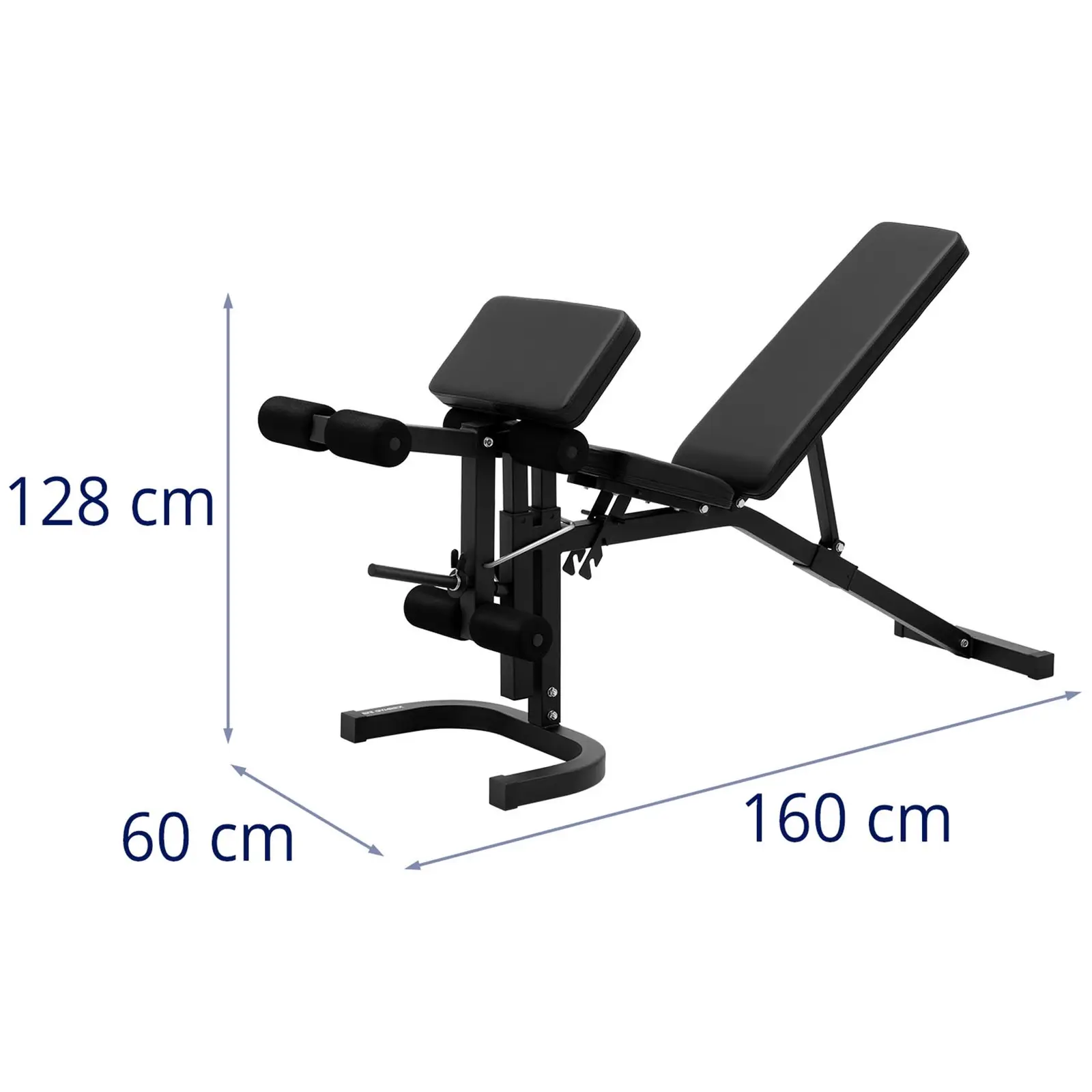 Banco de musculación reclinable - hasta 100 kg - ajustable - inclinable 90 - 180°