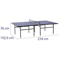 Bordtennisbord indendørs - sammenklappeligt