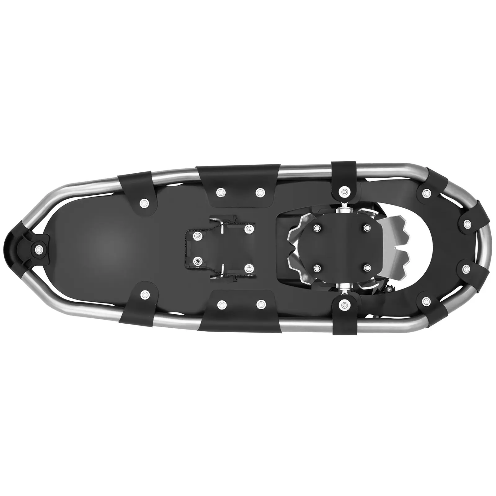 Snow shoes - up to 80 kg - foot lengths: 27 - 37 cm - aluminium / steel / HDPE (Colour: Black)