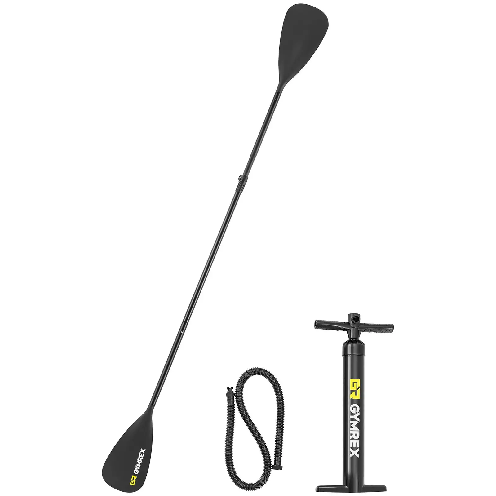 Stand up paddle gonflable - 105 kg - noir - double chambre - 302 x 81 x 38 cm