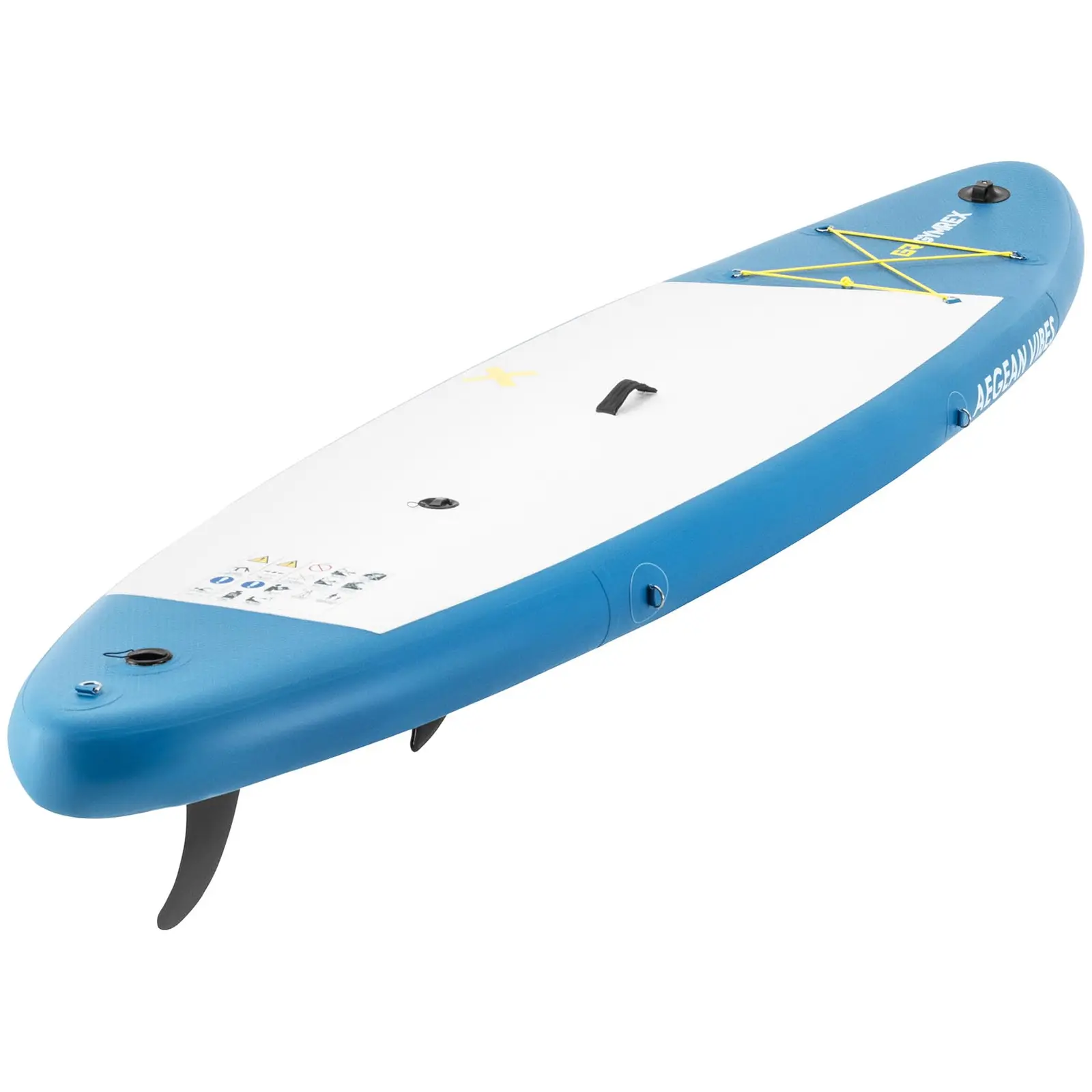 Inflatable paddle board - inflatable - 125 kg - blue - double chamber - 333 x 82 x 12 cm