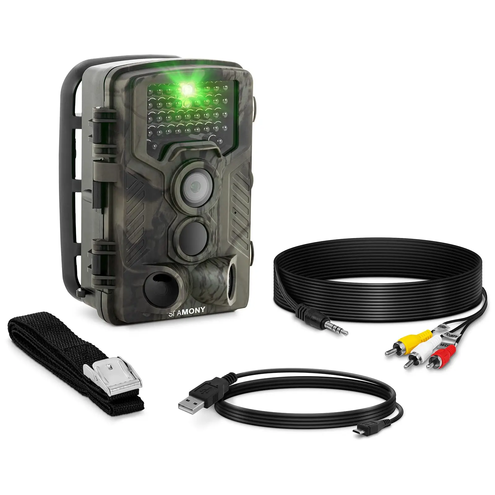 Levně Fotopast 8 MP 2.7K Full HD 46 infračervených LED diod 20 m 0,3 s - Fotopasti Stamony