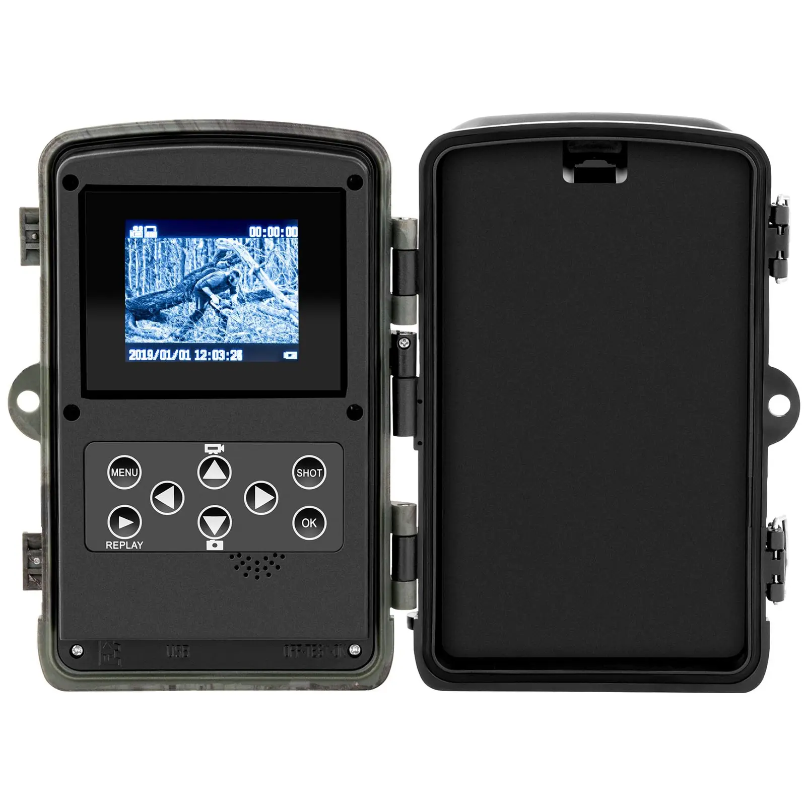Wildkamera - 8 MP - 2.7K Full HD - 46 IR-LEDs - 20 m - 0,3 s - 2