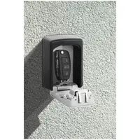 Bezpečnostní schránka na klíče - kombinovaný zámek - montáž na zeď - s krytem