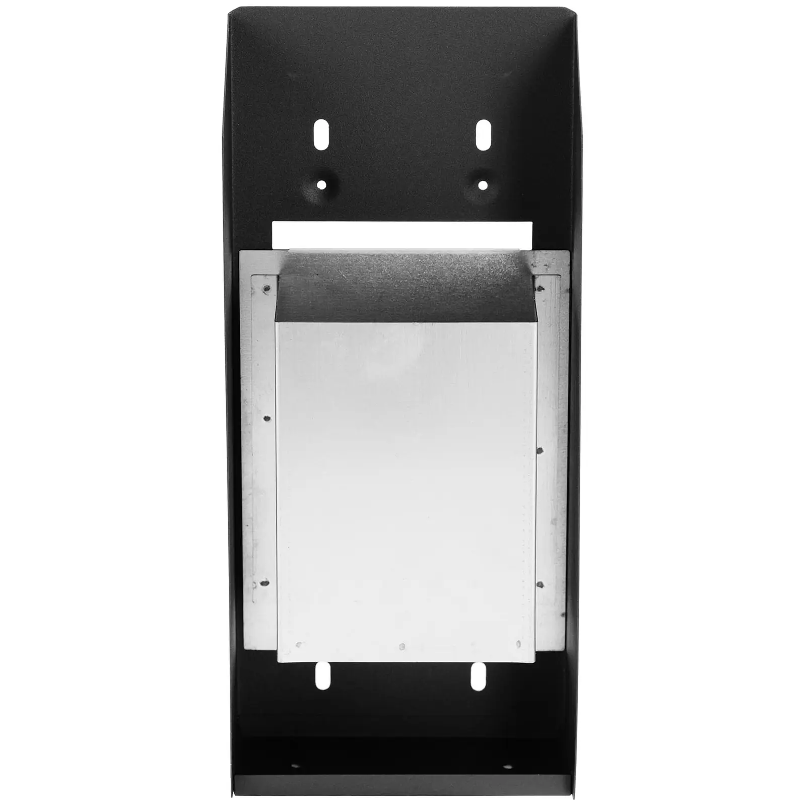 Cendrier Mural Extérieur En Acier Inoxydable - 50 X 8 Cm, Verrouillable, Avec 3 Clés