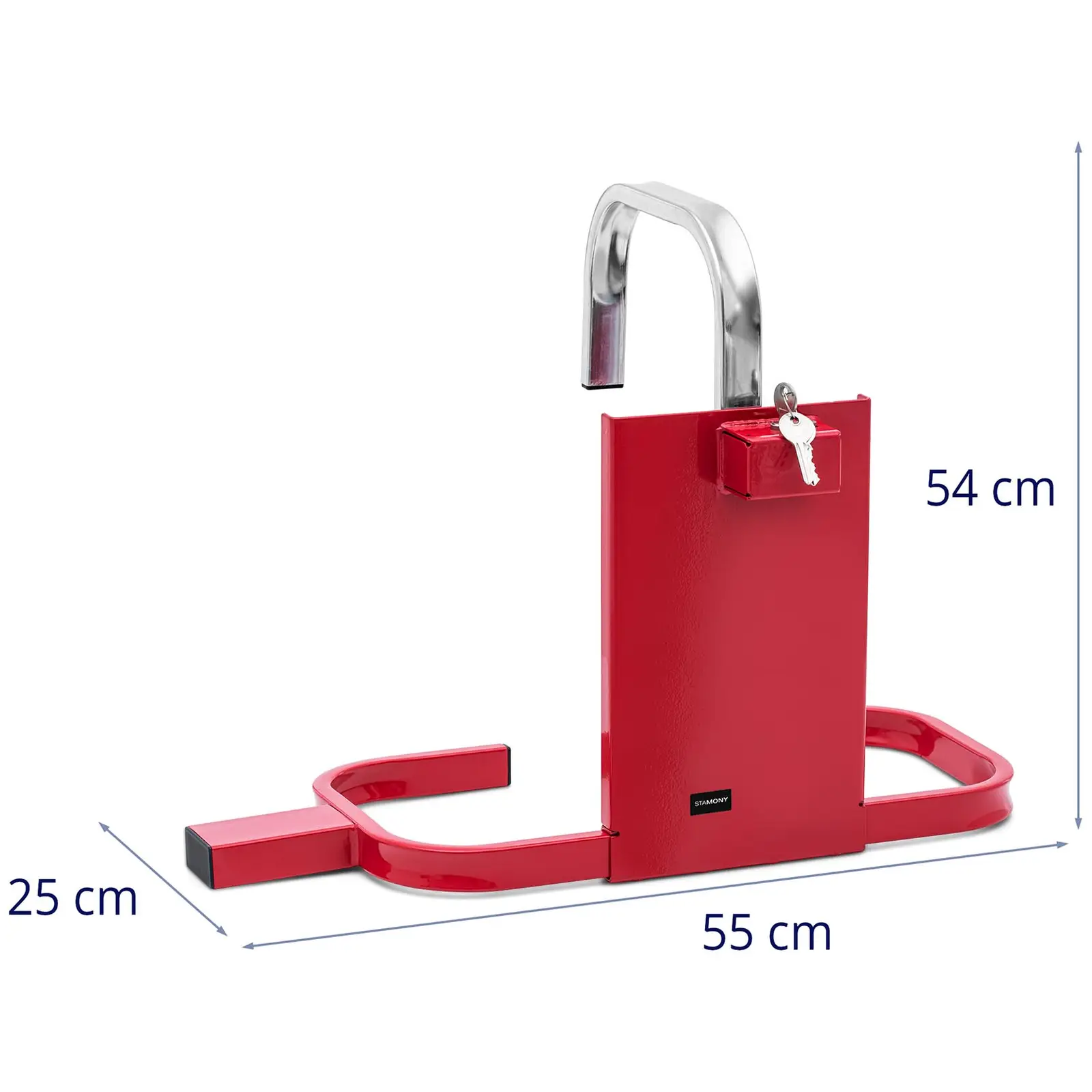 Wheel Clamp - universally applicable - rectangular - 13 - 16 '' / max. 21.5 cm tyre width