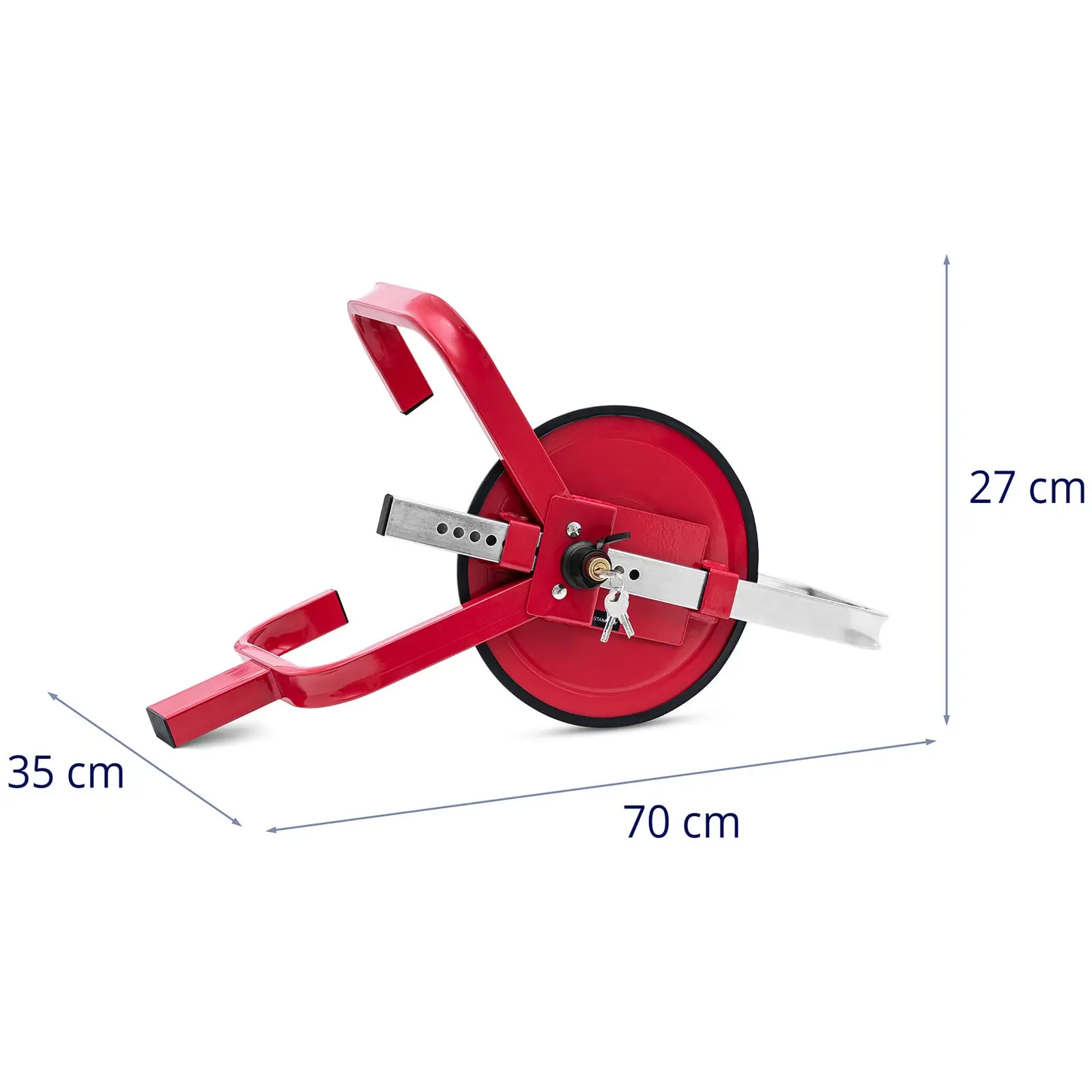 Factory second Wheel Clamp - universally applicable - round - 13 - 15 '' / max. 19.5 cm tire width