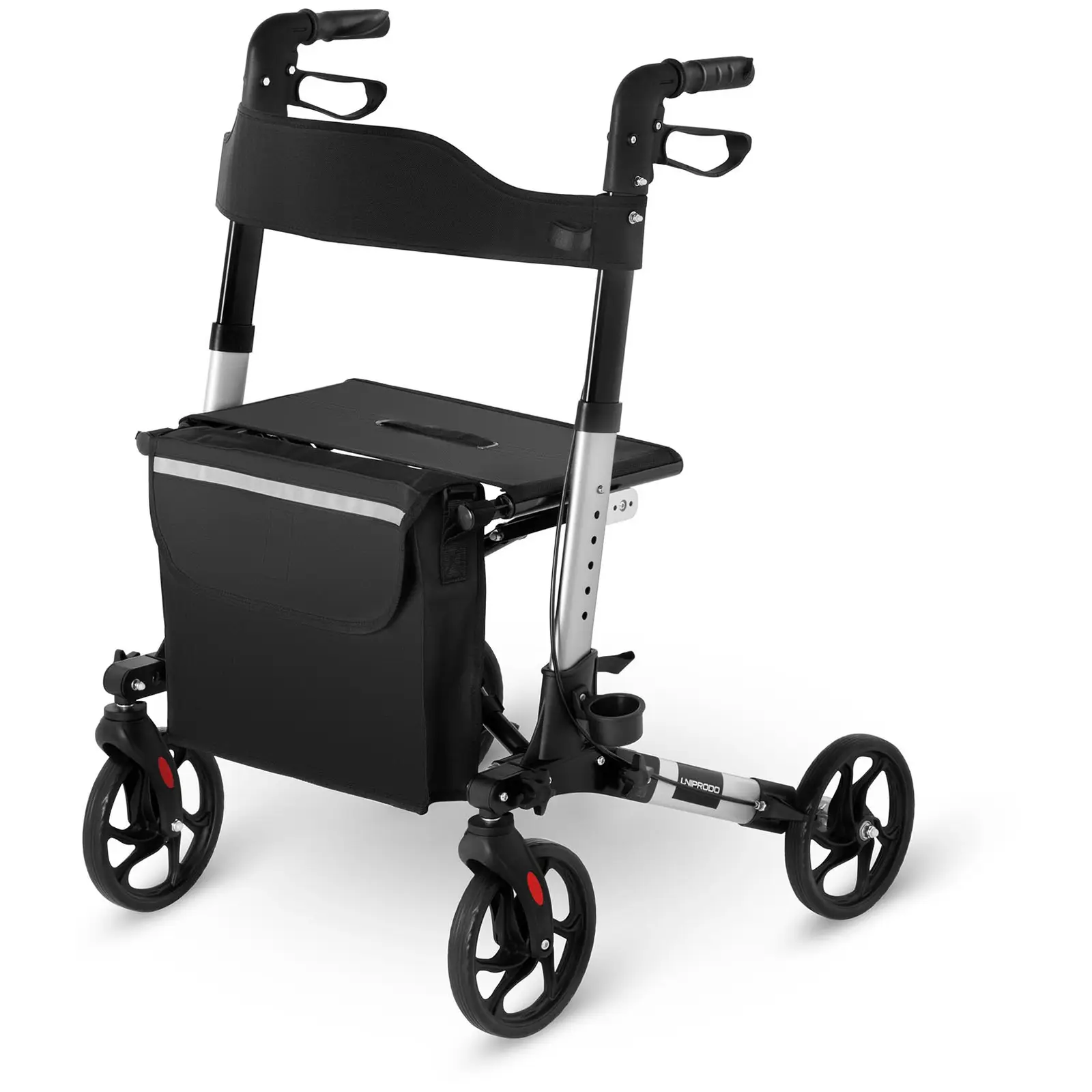 Uniprodo Rollator - zilver - 136 kg