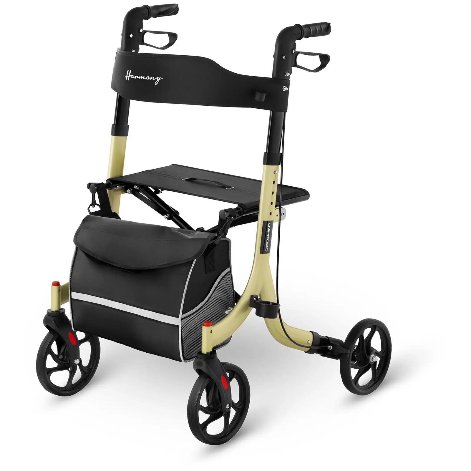 Uniprodo Rollator Harmony - champagne - 136 kg