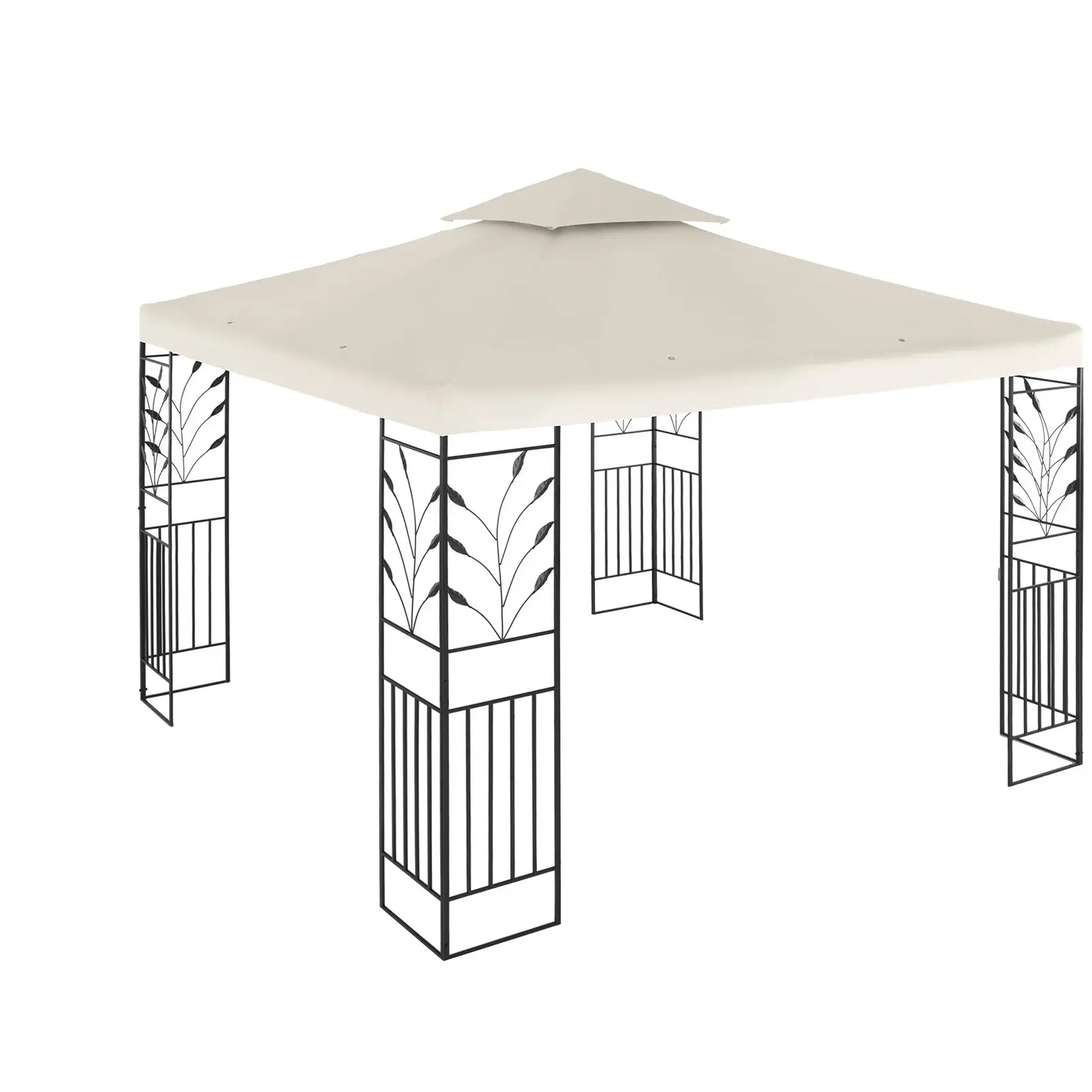 Gartenpavillon - 3 x 3 m - 180 g/m² - creme