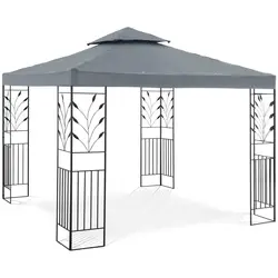 Telt-pavillon - 3 x 3 m - 180 g/m² - grå