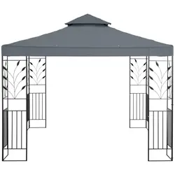Kerti pavilon - 3 x 3 m - 180 g / m² - sötétszürke