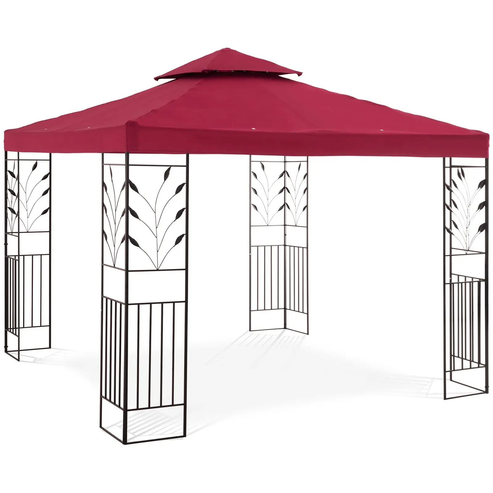 Gartenpavillon - 3 x 3 m - 180 g/m² - weinrot