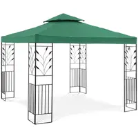 Telt-pavillon - 3 x 3 m - 180 g/m² - mørkegrøn