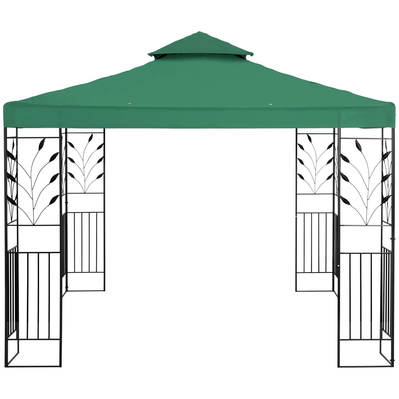 Gartenpavillon - 3 x 3 m - 180 g/m² - dunkelgrün
