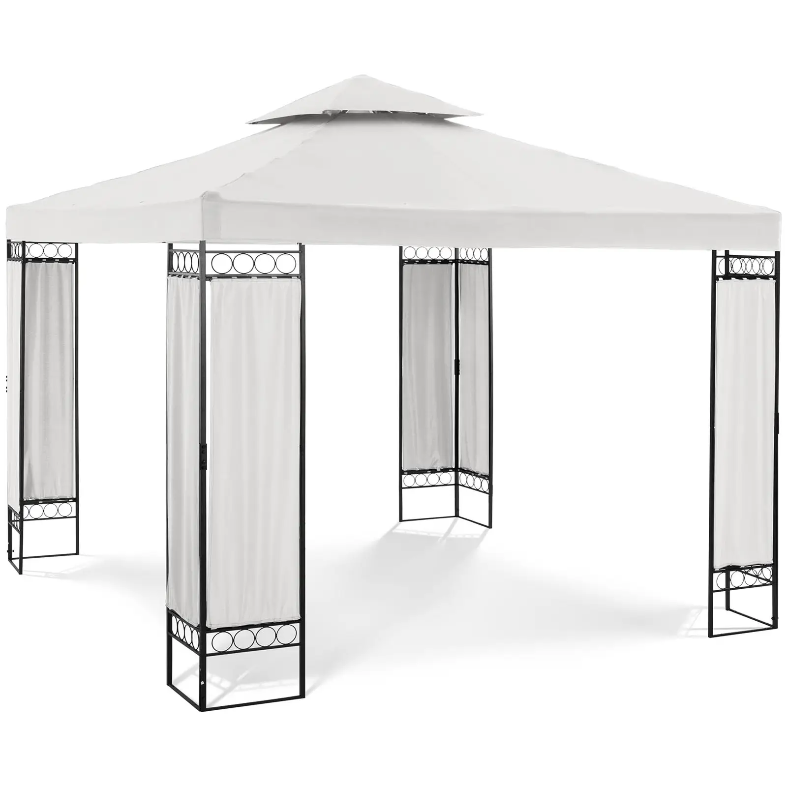 Gazebo da giardino - 3 x 3 m - 160 g/m² - Crema