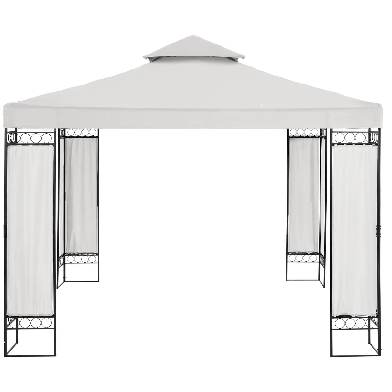 Gazebo da giardino - 3 x 3 m - 160 g/m² - Crema