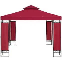 Paviljonki - 3 x 3 m - 160 g/m² - viininpunainen