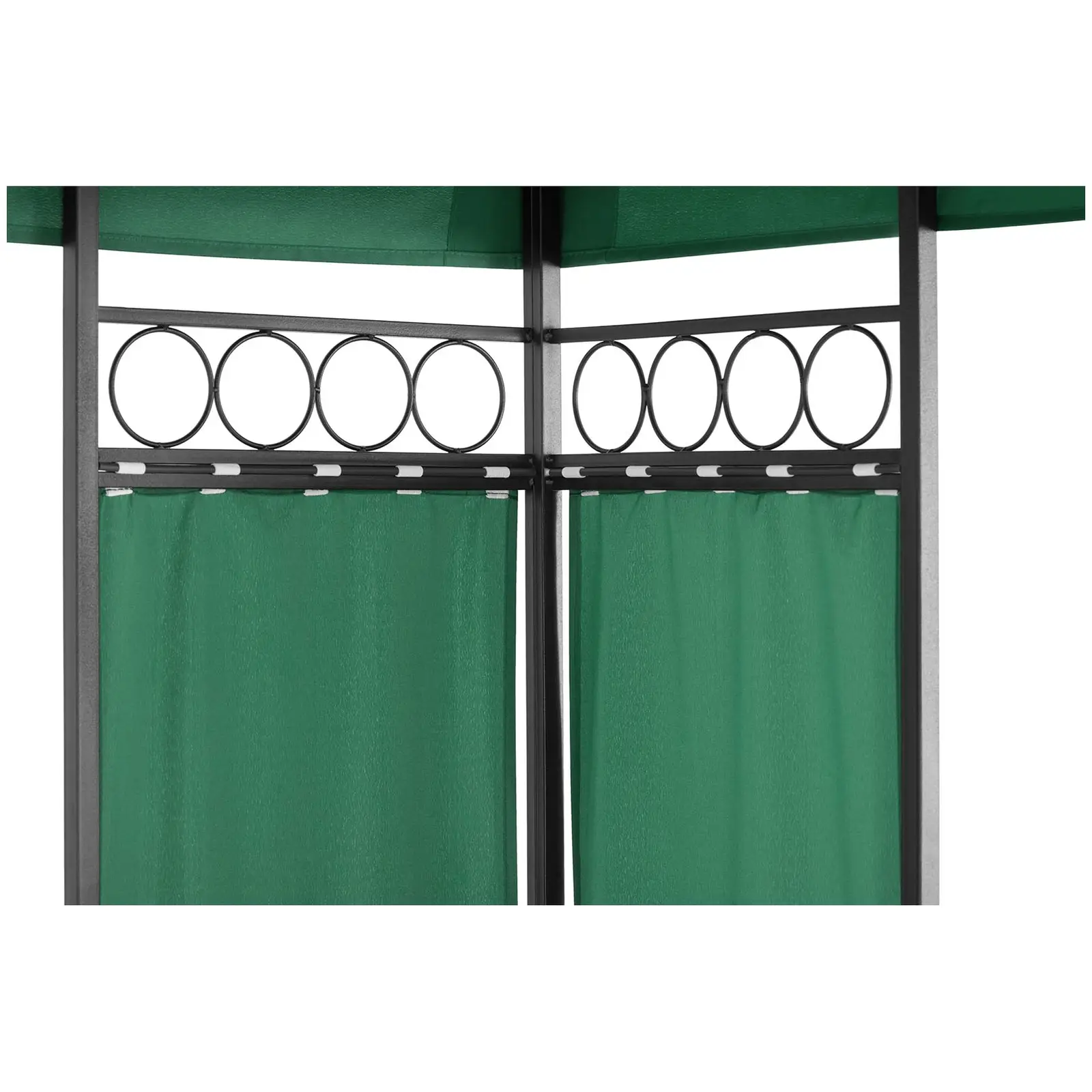 Zahradní altán - 3 x 3 m - 160 g/m² - tmavozelený (Rozměry nohou [mm]: 17 x 17)