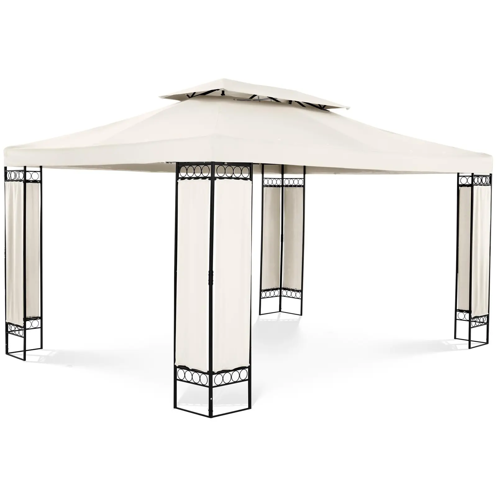 Gazebo da giardino - 3 x 4 m - 160 g/m² - Crema