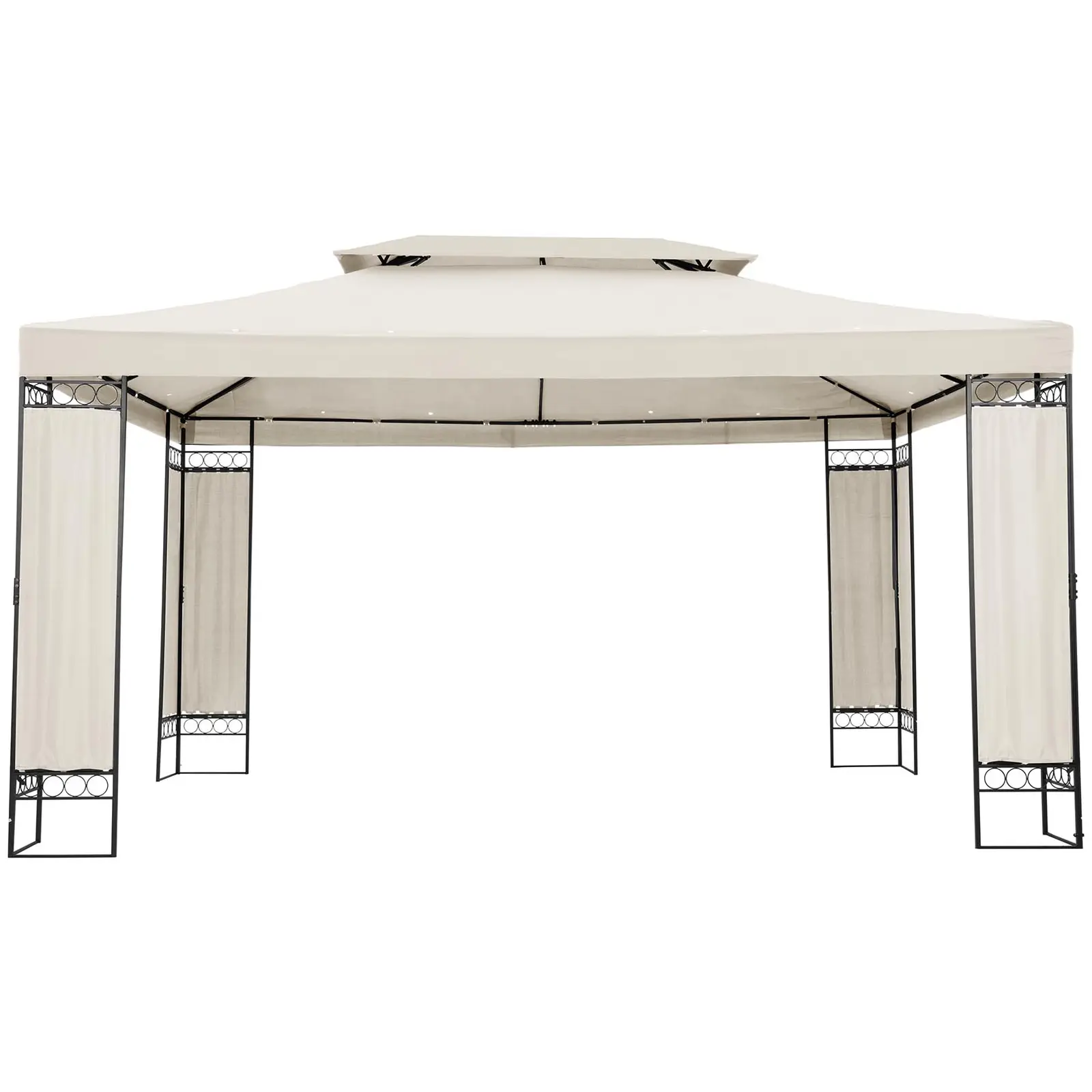 Gazebo da giardino - 3 x 4 m - 160 g/m² - Crema