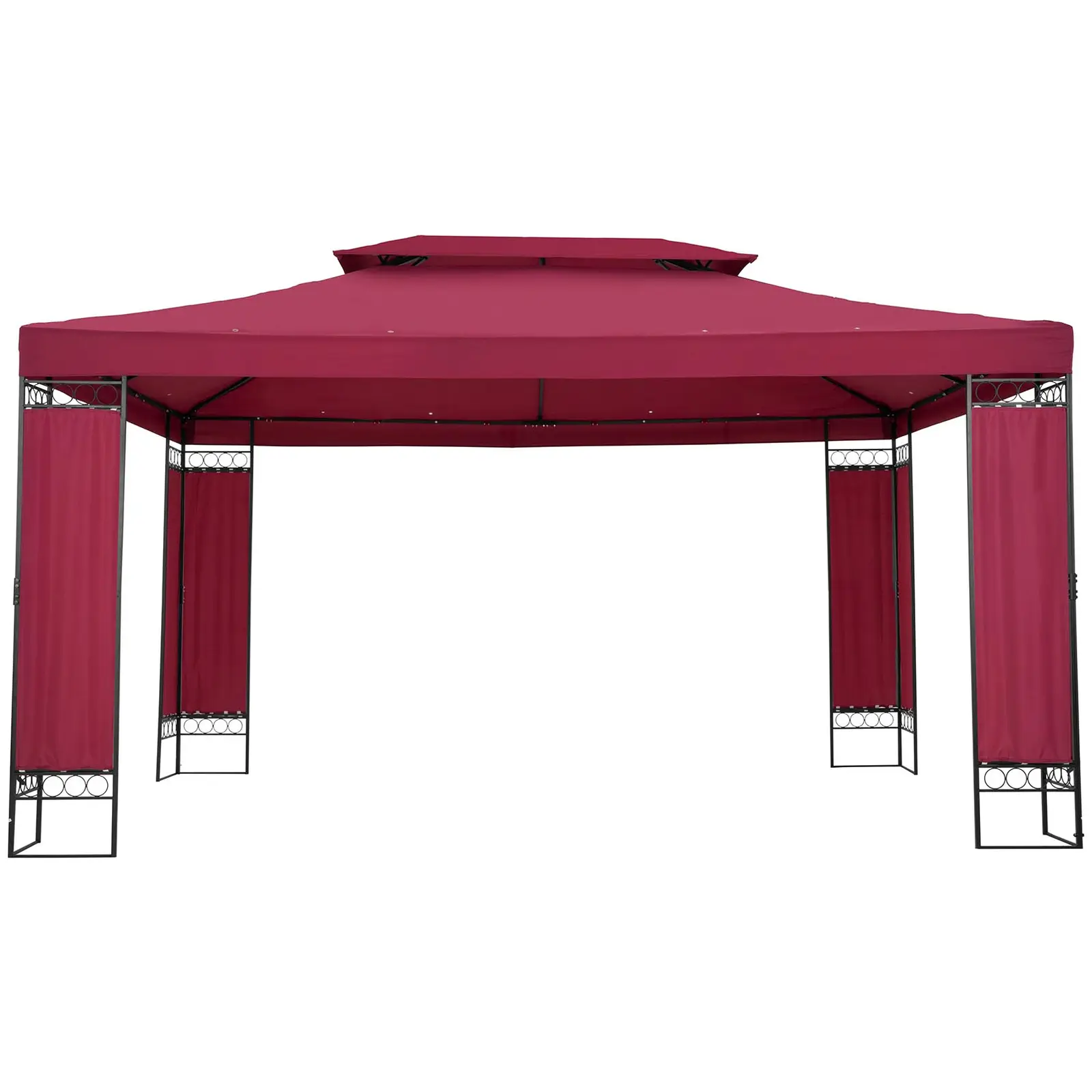 Pergola rouge vin - 3 x 4 m - 160 g/m² (Résistance à l'eau: Oui)