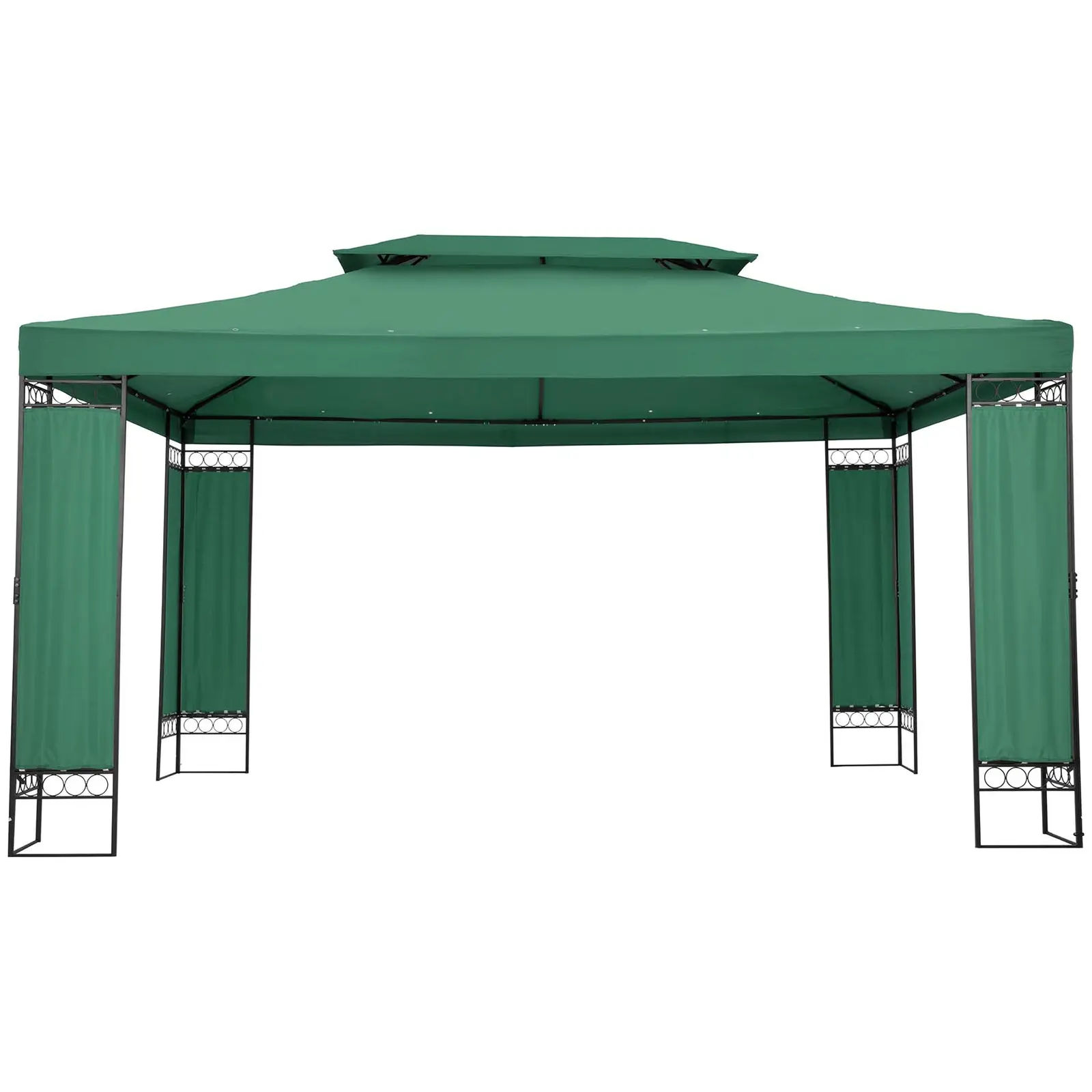 Zahradní altán - 3 x 4 m - 160 g/m² - tmavozelený (Odolnost proti UV záření: Ano)