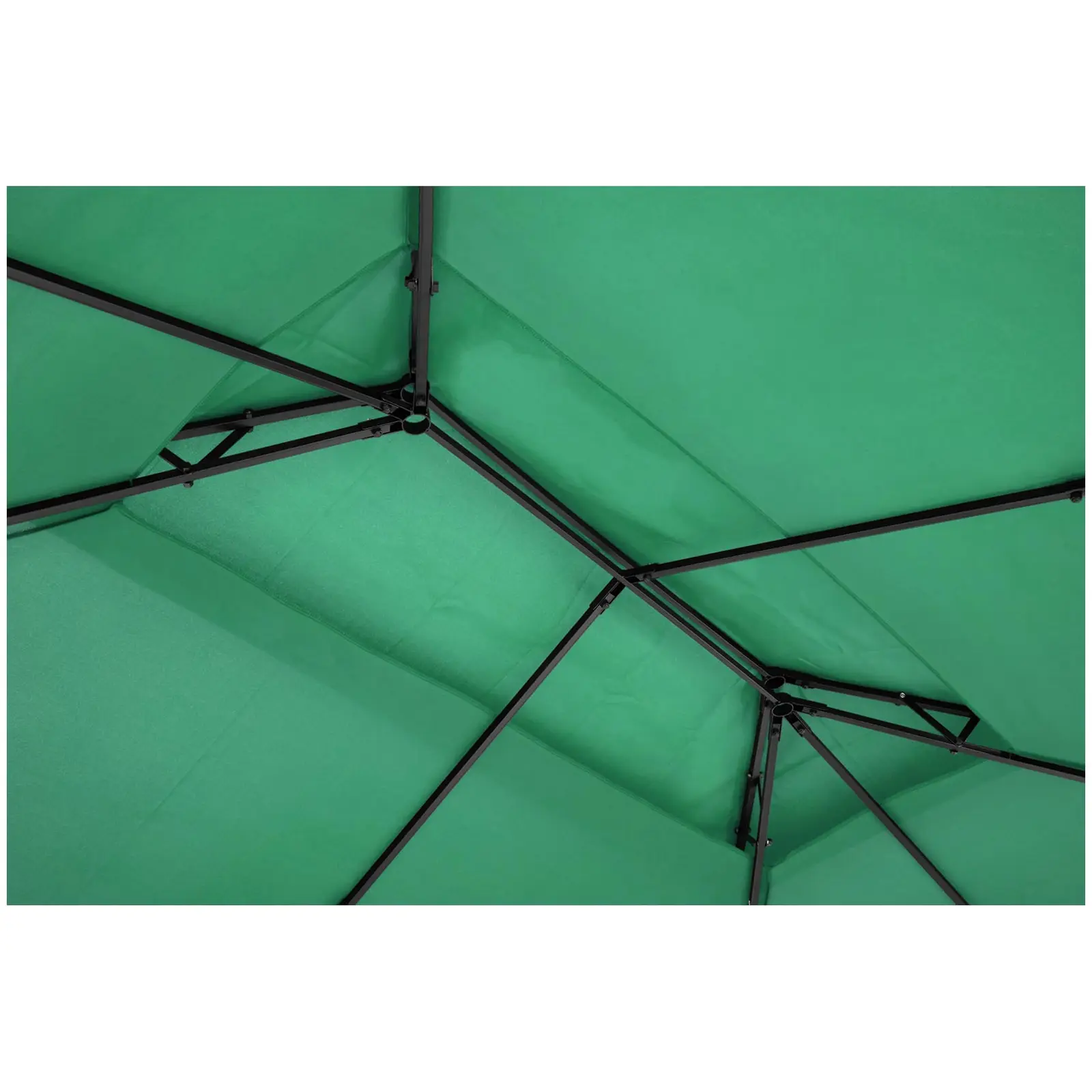 Zahradní altán - 3 x 4 m - 160 g/m² - tmavozelený (Materiál: Polyester)